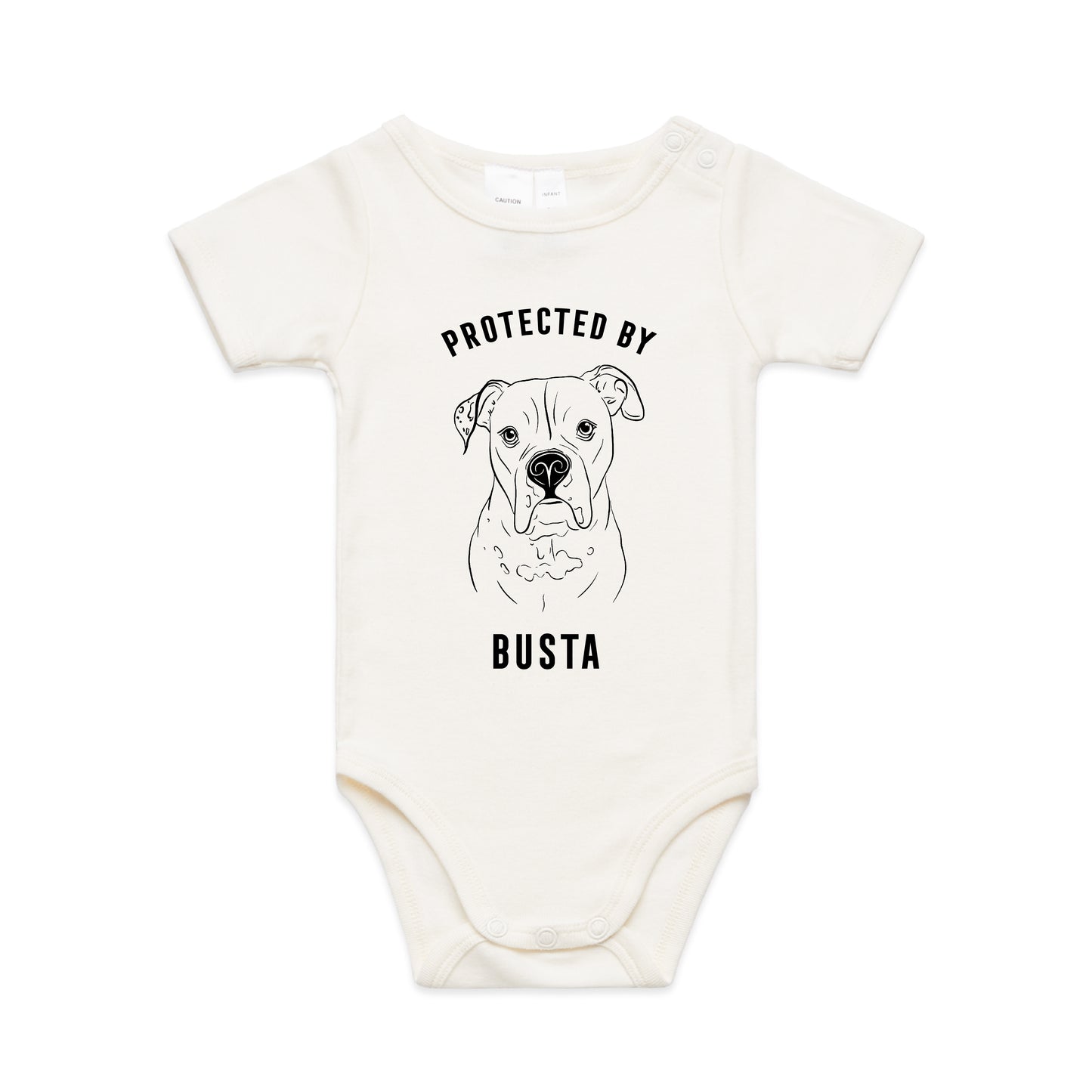 Organic "Protected By" Baby Onesie